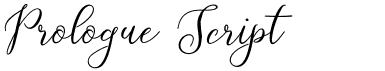 preview image of the Prologue Script Lite font
