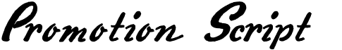 preview image of the Promotion Script font