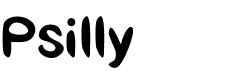preview image of the Psilly font