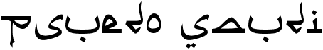 preview image of the Psuedo Saudi font
