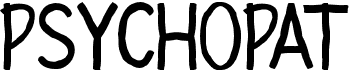 preview image of the Psychopat font