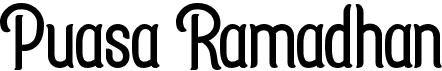 preview image of the Puasa Ramadhan font