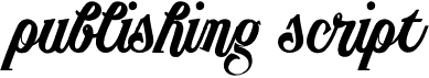 preview image of the Publishing Script font