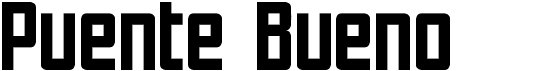 preview image of the Puente Bueno ST font