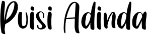 preview image of the Puisi Adinda font