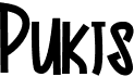 preview image of the Pukis font