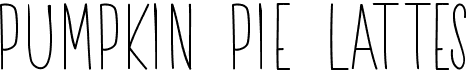 preview image of the Pumpkin Pie Lattes font