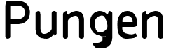 preview image of the Pungen font