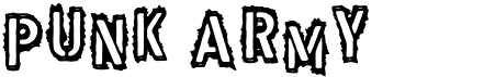 preview image of the Punk Army font