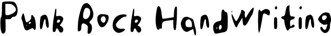 preview image of the Punk Rock Handwriting font