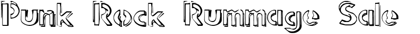 preview image of the Punk Rock Rummage Sale font