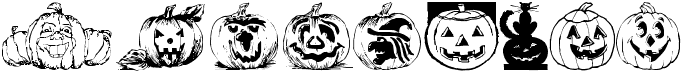 preview image of the Punkins font