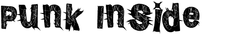 preview image of the Punk Inside font