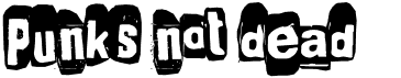 preview image of the Punk's not dead font