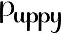 preview image of the Puppy font