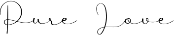 preview image of the Pure Love font