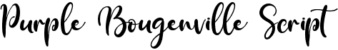 preview image of the Purple Bougenville Script font