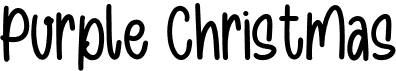 preview image of the Purple Christmas font