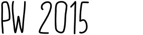 preview image of the PW 2015 font