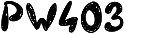 preview image of the PW403 font