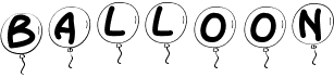 preview image of the PW Balloon font