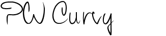 preview image of the PW Curvy font