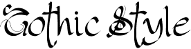preview image of the PW Gothic Style font