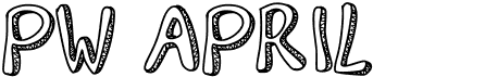 preview image of the PW April font