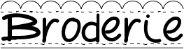 preview image of the PW Broderie font