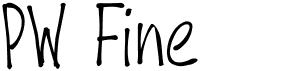 preview image of the PW Fine font