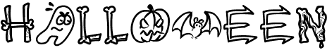 preview image of the PW Halloween font