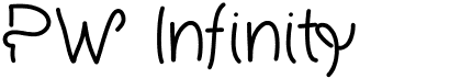 preview image of the PW Infinity font