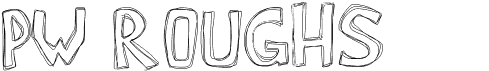 preview image of the PW Roughs font