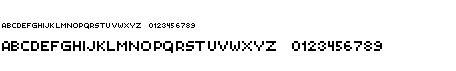 preview image of the PXLPLZ font