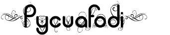preview image of the Pycuafodi font