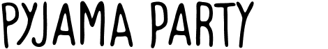 preview image of the Pyjama Party font