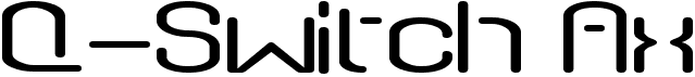 preview image of the Q-Switch Ax font