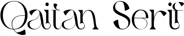 preview image of the Qaitan Serif font