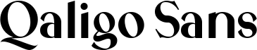 preview image of the Qaligo Sans font