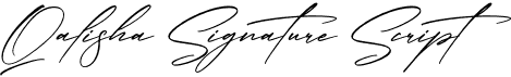 preview image of the Qalisha Signature Script font