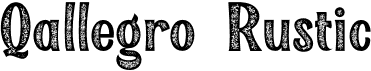 preview image of the Qallégro Rustic font
