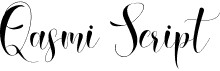preview image of the Qasmi Script font