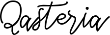 preview image of the Qasteria font