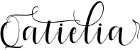 preview image of the Qatielia Script font