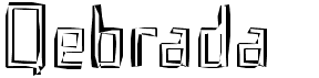 preview image of the Qebrada font