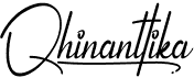 preview image of the Qhinanttika font