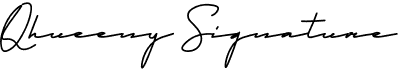 preview image of the Qhueeny Signature font