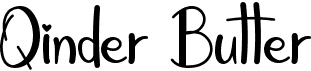 preview image of the Qinder Butter font