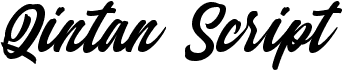 preview image of the Qintan Script font