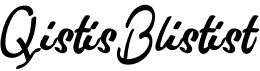 preview image of the Qistis Blistist font